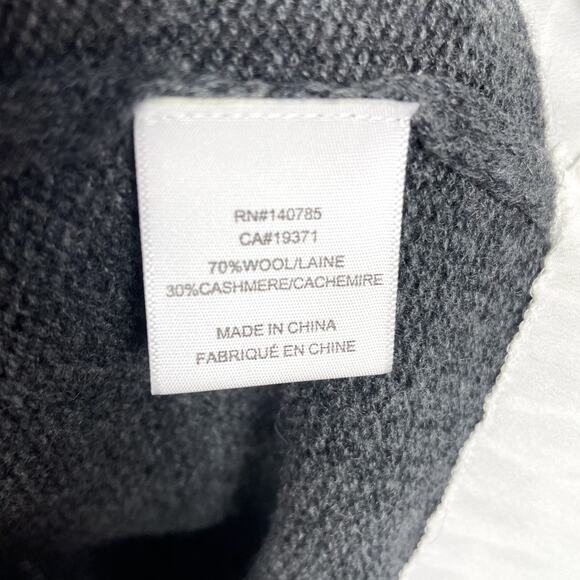 Brochu Walker Layered Mini Sweater Dress Gray Wool Cashmere Crew Neck Sz XS - Picture 9 of 11